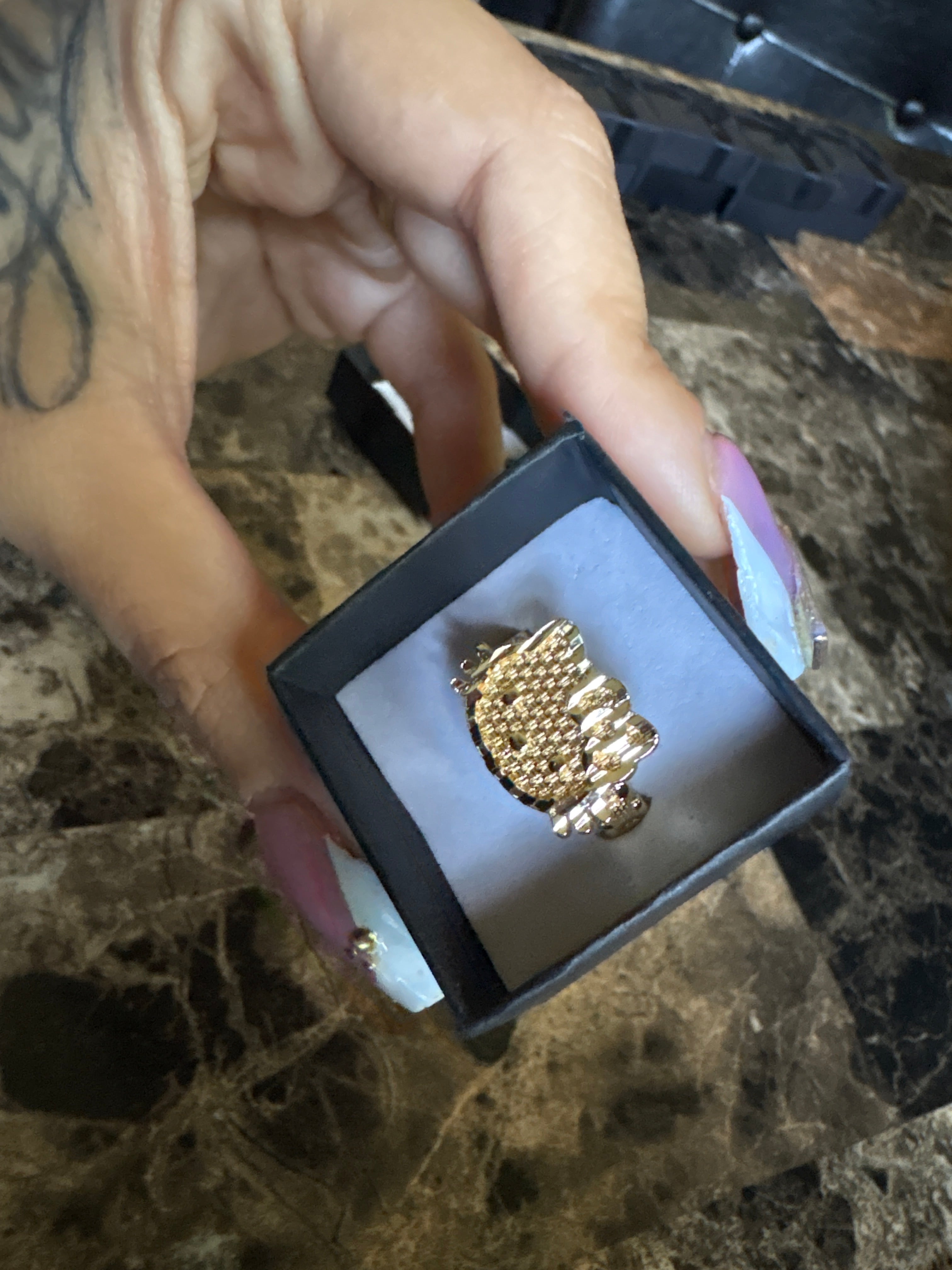 Hello Kitty Face Ring Size 9