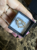 Heart Diamond Rolex Ring Size 9
