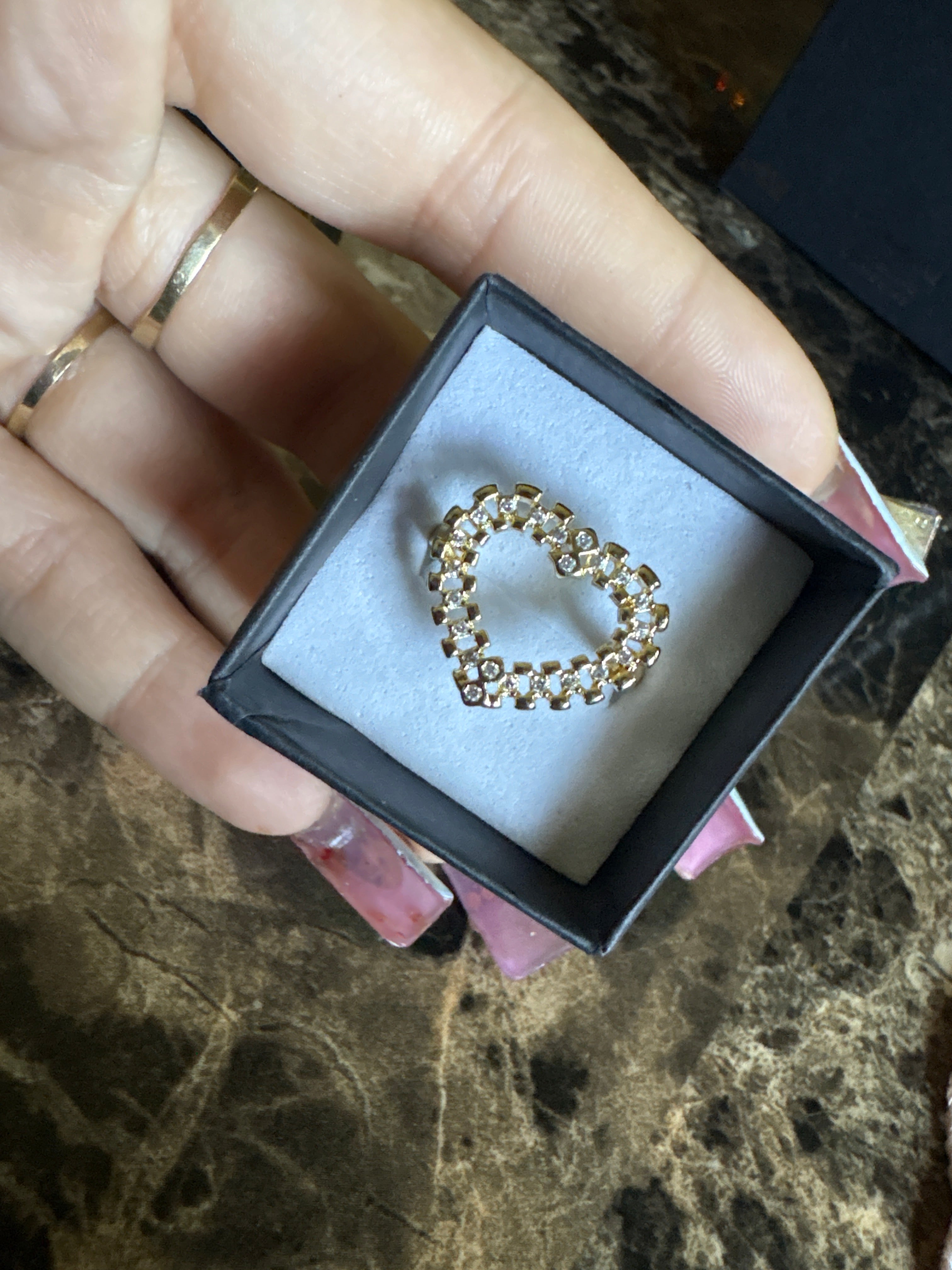 Heart Diamond Rolex Ring Size 9